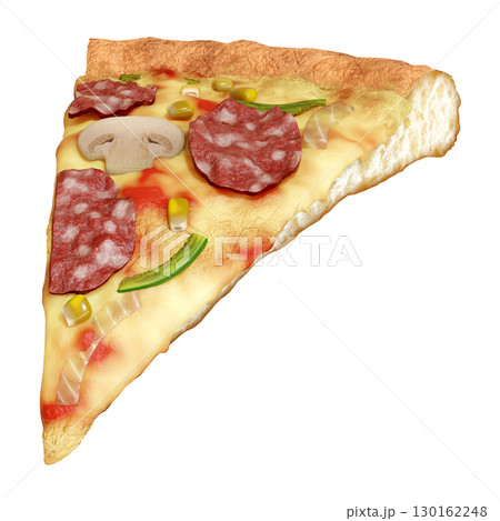 ピザ-1ピース（持ったら垂れる） 130162248