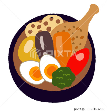 スープカレーのイラスト スープカレーのイラスト 130163202