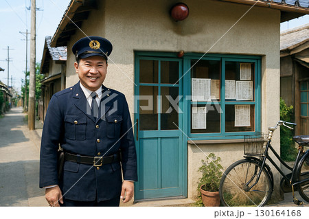 昭和の風景　駐在所のおまわりさん 130164168