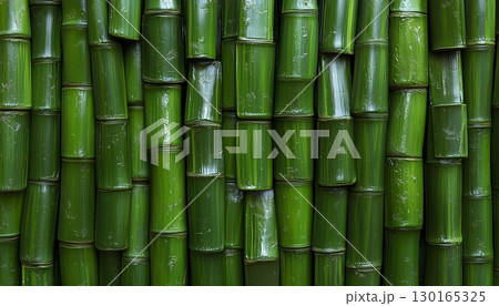 Green bamboo pattern natural branch tree organic environment background 130165325