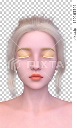 女人的臉的特寫 130165591