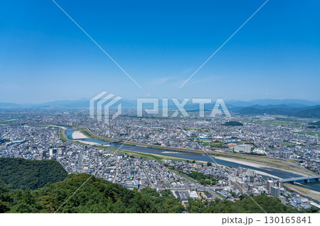 岐阜県岐阜市　岐阜城のある金華山展望台からの天下を取った気分になれる眺め 130165841