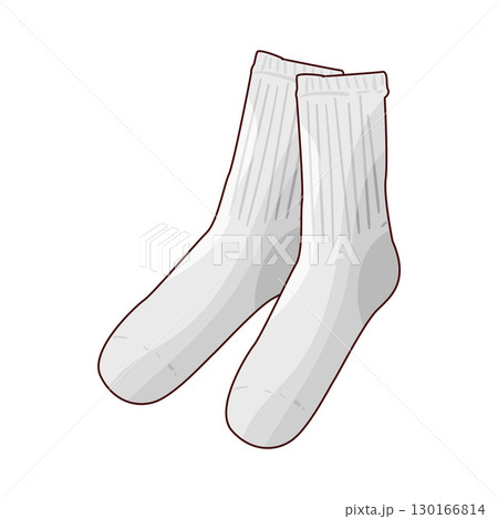 illustration of white socks illustration of white socks 130166814
