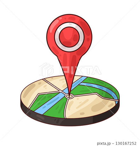illustration of map pin 130167252
