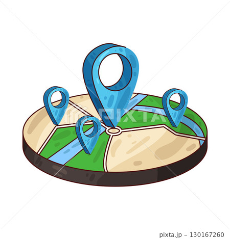 illustration of map pin illustration of map pin 130167260