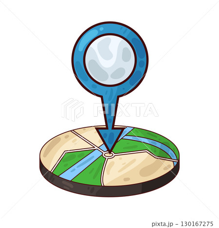 illustration of map pin 130167275