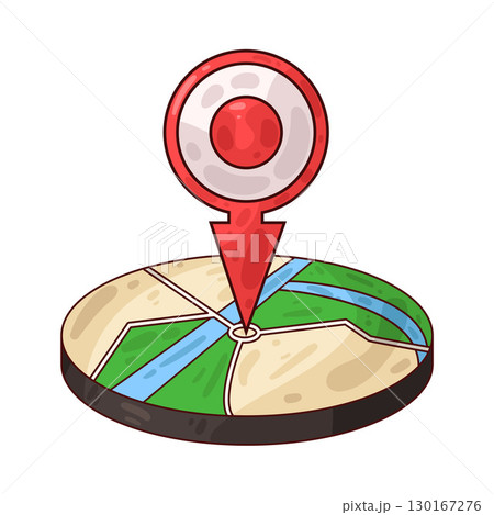 illustration of map pin 130167276