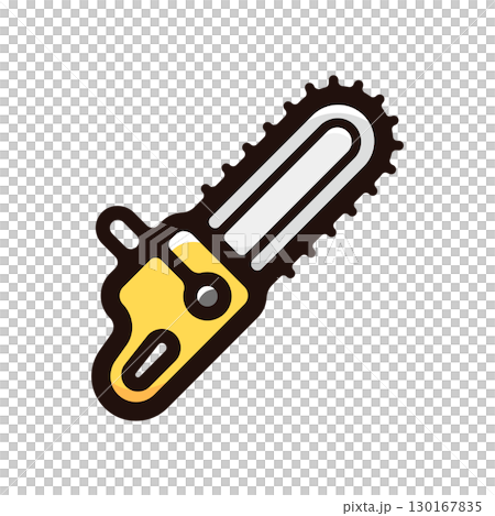 Chainsaw illustration icon (tool, tool, tool material) 130167835