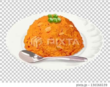 チキンライス（グリンピース、スプーン付き） 130168139