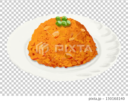 Chicken rice (with green peas, no spoon) Chicken rice (with green peas, no spoon) 130168140