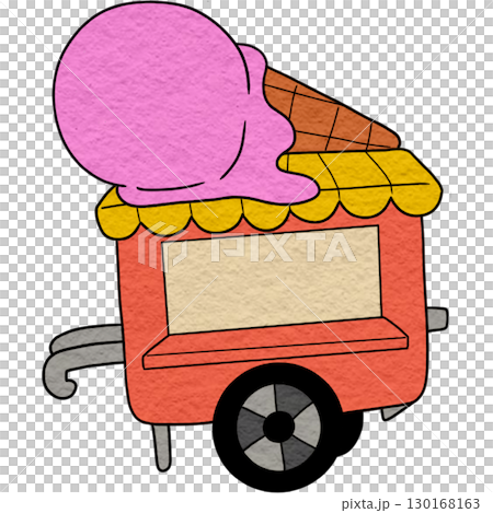 ice cream cart 130168163