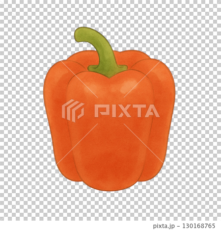 【野菜】赤パプリカのイラスト 130168765