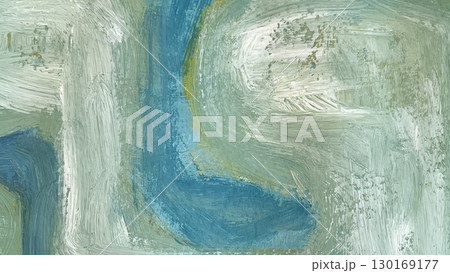 手描き抽象絵画,幾何学的背景,筆跡のあるアナログイラスト、紙に筆の質感表現 130169177