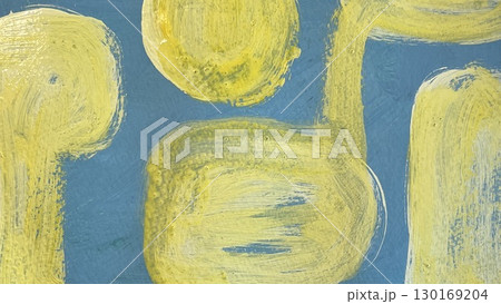 手描き抽象絵画,幾何学的背景,筆跡のあるアナログイラスト、紙に筆の質感表現 手描き抽象絵画,幾何学的背景,筆跡のあるアナログイラスト、紙に筆の質感表現 130169204