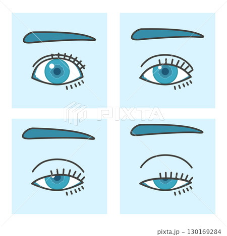 眼瞼下垂のイラスト 130169284