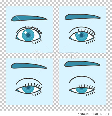 眼瞼下垂のイラスト 130169284