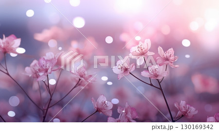 pink blossom spring flowers background 130169342