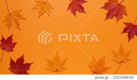 モミジの葉の背景画 モミジの葉の背景画 130169638
