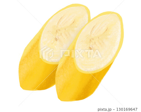 バナナ（カット斜め）2個 130169647