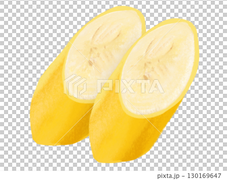 バナナ（カット斜め）2個 130169647