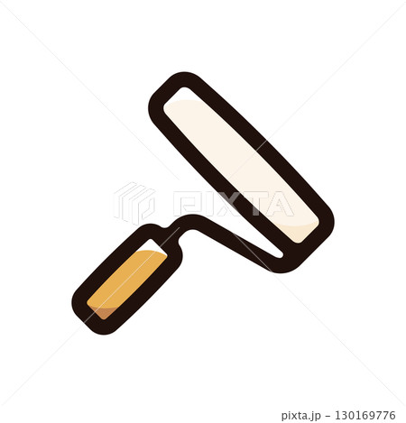 ペイントローラーのイラストアイコン（工具・道具・ツール素材） 130169776