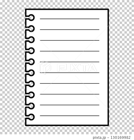 シンプルなメモ用紙のイラスト 130169982