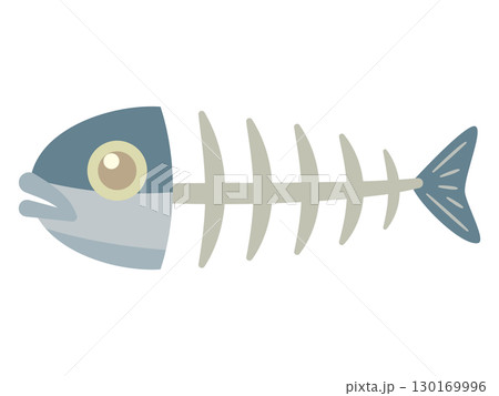 魚の骨のイラスト 130169996