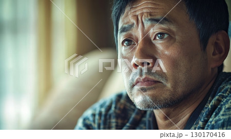 Pensive Man Portrait 130170416