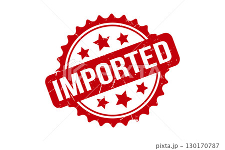 Imported rubber grunge stamp seal vector Imported rubber grunge stamp seal vector 130170787