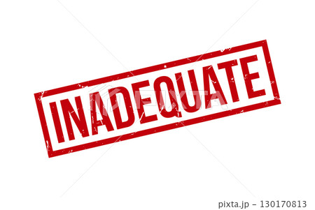 Red Inadequate Rubber Stamp Seal Vector Red Inadequate Rubber Stamp Seal Vector 130170813