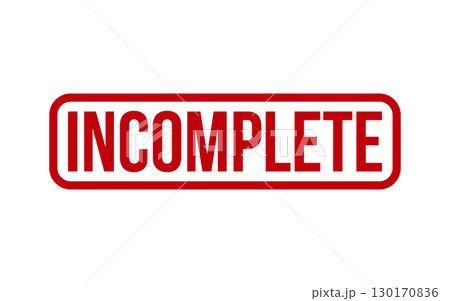 Red Incomplete Rubber Stamp Seal Vector 130170836