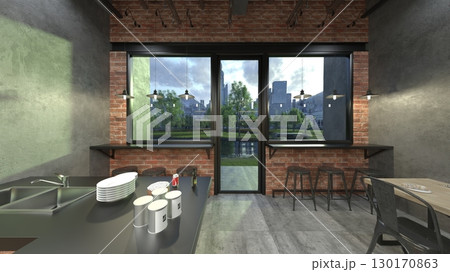 大きな窓があるカフェ 大きな窓があるカフェ 130170863