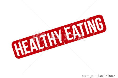 Red Healthy Eating Rubber Stamp Seal Vector 130171007