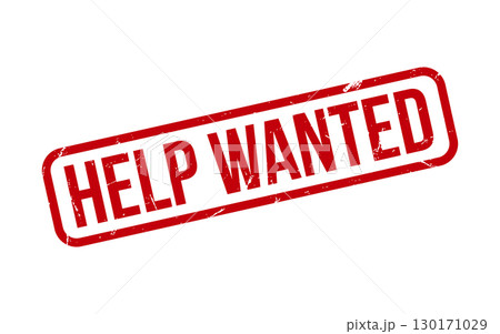 Help Wanted Rubber Stamp Seal Vector 130171029