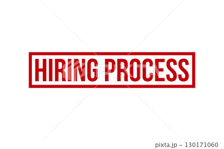 Hiring Process Rubber Stamp Seal Vector Hiring Process Rubber Stamp Seal Vector 130171060