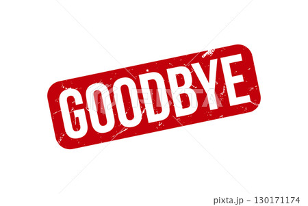 Goodbye Rubber Stamp Seal Vector 130171174