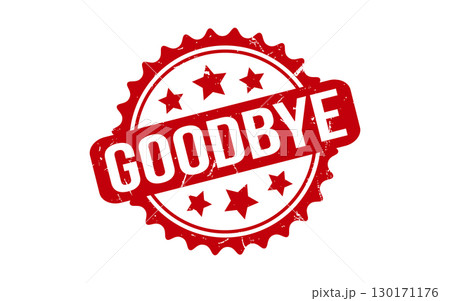 Goodbye Rubber Stamp Seal Vector 130171176
