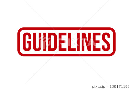 Red Guidelines Rubber Stamp Seal Vector Red Guidelines Rubber Stamp Seal Vector 130171193