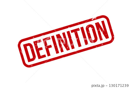 Red Definition Rubber Stamp Seal Vector 130171239