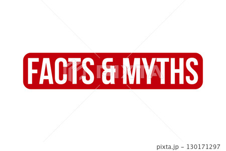 Facts & Myths Rubber Stamp Seal Vector 130171297