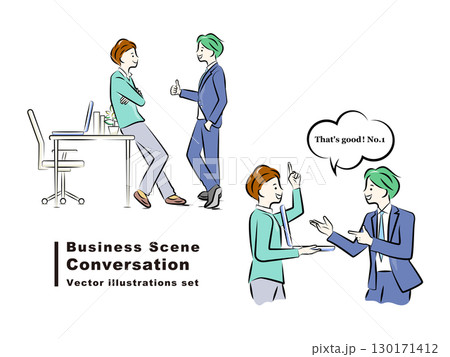 会話するビジネスマン|デスクに寄り掛かり立ち話,ノートパソコンでプレゼンテーション|ビジネスシーン 会話するビジネスマン|デスクに寄り掛かり立ち話,ノートパソコンでプレゼンテーション|ビジネスシーン 130171412