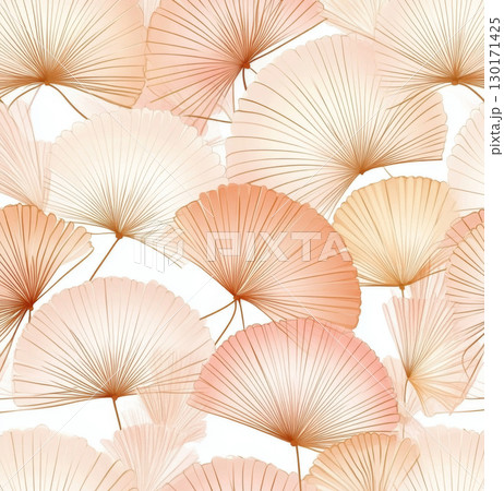 Brown and beige pattern featuring intricate design elements, suitable as background 130171425