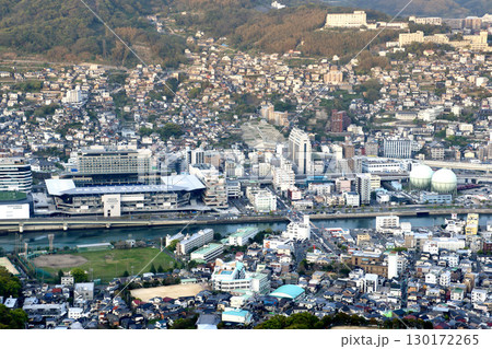 稲佐山からの眺望・長崎スタジアム付近(長崎県・長崎市) 稲佐山からの眺望・長崎スタジアム付近(長崎県・長崎市) 130172265