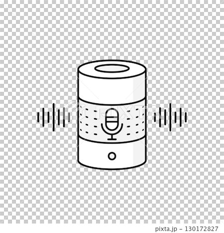 Smart speaker illustration 130172827