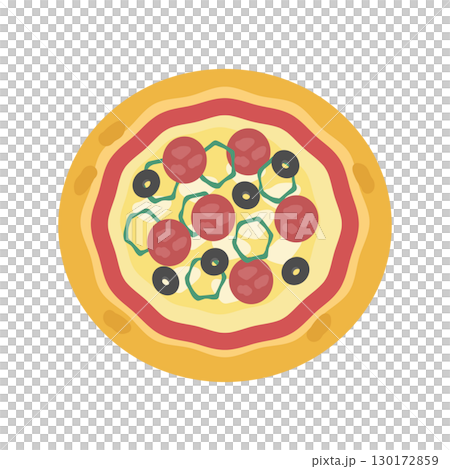 Pizza illustration 130172859
