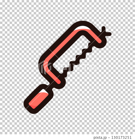 Jigsaw, hacksaw illustration icon (tool, equipment, tool material) 130173251