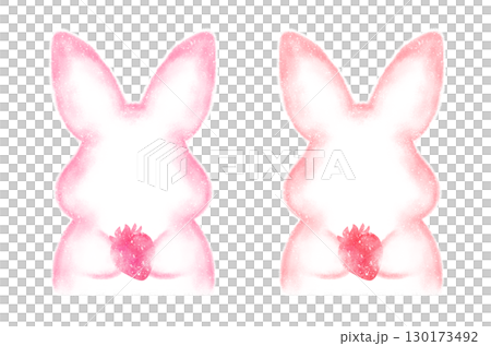 うさぎと苺 130173492