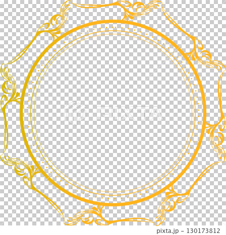 Gold luxurious antique vintage frame decorative material Gold luxurious antique vintage frame decorative material 130173812