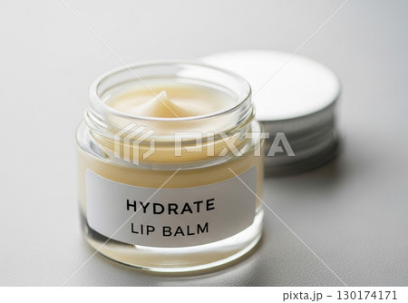 Hydrate Lip Balm in Glass Jar, Skincare Product Hydrate Lip Balm in Glass Jar, Skincare Product 130174171