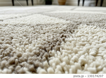 Closeup of Beige and White Shag Carpet Texture Closeup of Beige and White Shag Carpet Texture 130174207